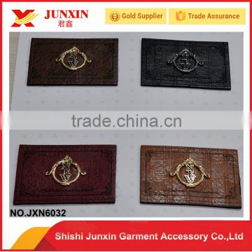 China supplier custom embossed jeans leather label