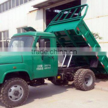 4 by 4 wheel drive 2.5t light truck self-dumping truck for sale