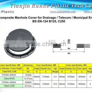 SMC Composite Manhole Cover BS EN124 D400