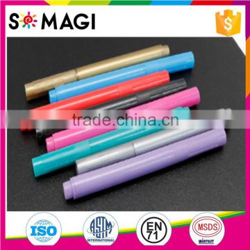 Vibrant Colors OEM Package Available Vino Marker Metallic Ink Glass Marker