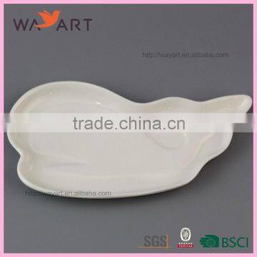 Animal Shaped White Ceramic Ring Dish For Promotion