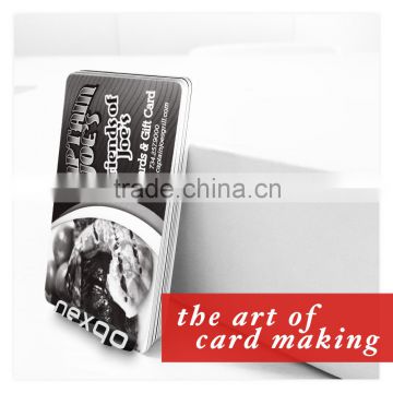 Custom printing pvc plastic prepaid gift card for supermarket