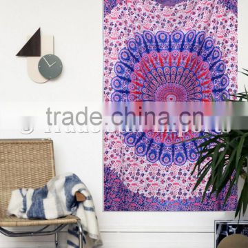 Twin Size Ombre Mandala Hippie Bohemian Wall Decor Psychedelic Home Decorative Tapestry