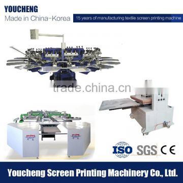 Less than 0.01mm Precision large format textile auto carousel screen printing machine prices