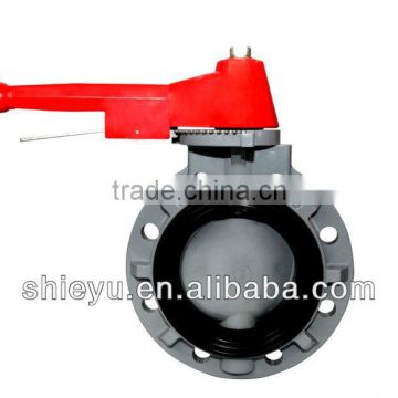 Plastic Butterfly Valve With Lever Handle Type