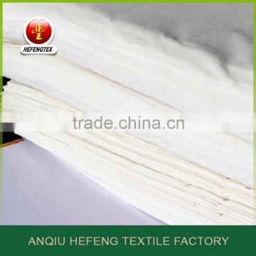Supplying high quality T/C 65/35 110x76 59" bleached fabric from China