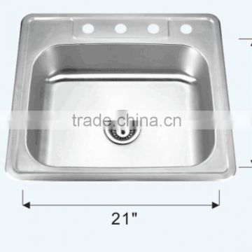 stainless steel sink Y-T100 topmounted