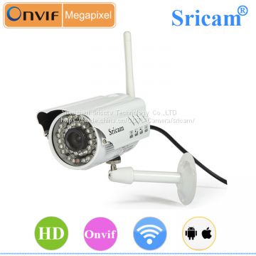 Sricam SP014 High Definition 1.0 Megapixel Wireless Waterproof Wifi Outdoor P2P IP Camera with CE/FCC/RoHS Certificate