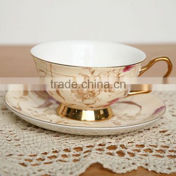 beauty Porcelain Ceramic coffee Cups and Saucers