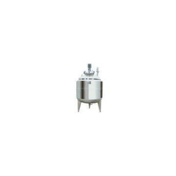 Stainless steel tank with liquid