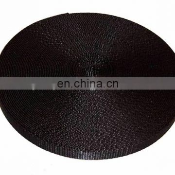 Black thick Wholesale inelasticity high strength nylon webbing
