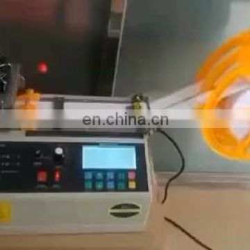 automatic tape cutting machine for automatic hot cold nylon webbing tape ribbon cutting machine in stock