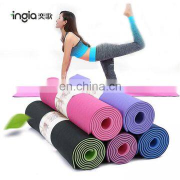 Custom  Sport Colorful Exercise Designed Eco-friendly Natural Rubber PU Yoga Mat