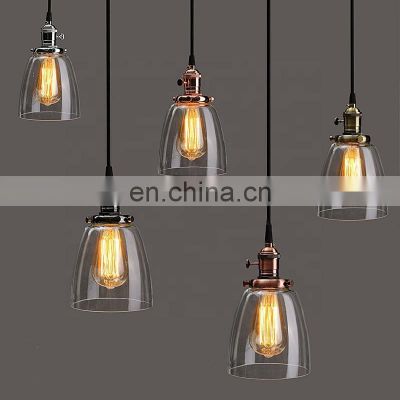 Modern Design American Style Glass Pendant Light E27 Home Decoration Lamps