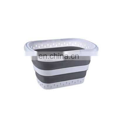 Collapsible Clothes Laundry Basket with Handle Foldable Washing Laundry Storage Basket