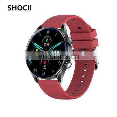 2022 Newest T32S Round Screen Sport Tracker Online Watches Camera Calling Voice Assistant Music Player Smart Watch