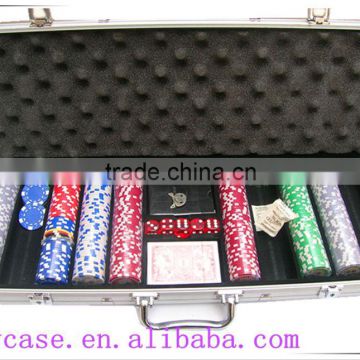 professional poker chip metal case in round corner aluminum case for 1000 poker chip case