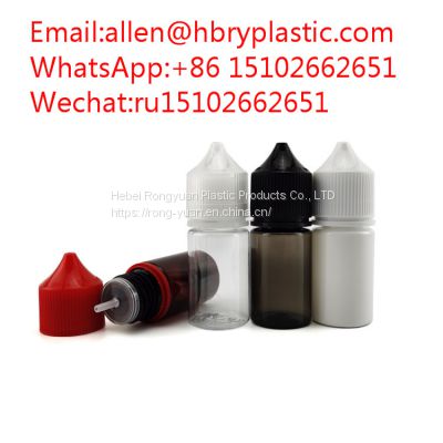 120ml China Plastic Transparent Custom E-Juice Liquid Bottle with Screw Tamperproof Cap
