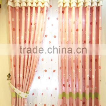 2015 environmental protection cotton embroidery curtain Bedroom Princess room curtains
