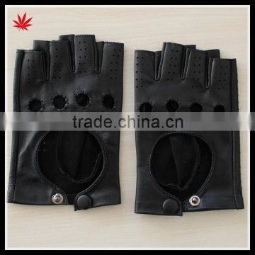 women dressing high quality cheap fingerless leather glove