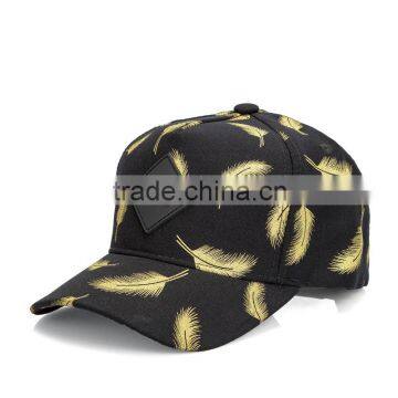 printed baseball cap,high quality cotton sports cap