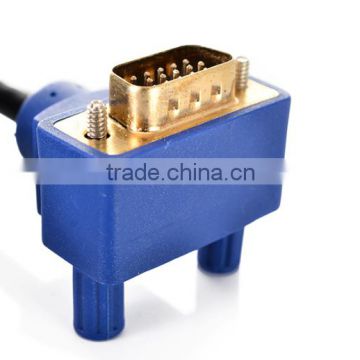 VGA 90 degree cable plated gold for HDTV, Displays, Projects