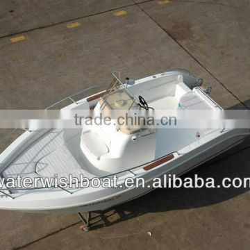 waterwish boat QD 20 EX center control fiberglass speed boat