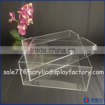 Stackable Acrylic Shoe Boxes , Acrylic Stack Shoe Display Case, Acrylic Storage Drawer boxes for shoe
