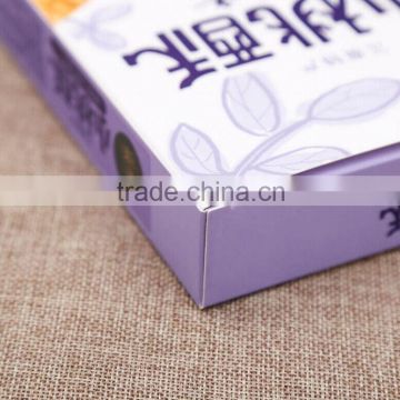 UV Protected Printing Paper Packaging Box with ribbon,Custom Matt Lamination paper food box ---DH20763