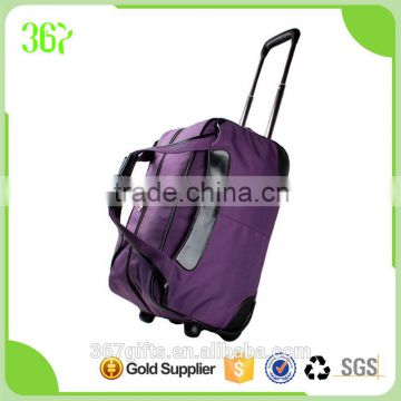 Top Quality Travel Suitcase Luggage Bag PU Trolley Bag For Outdoor and Promotion