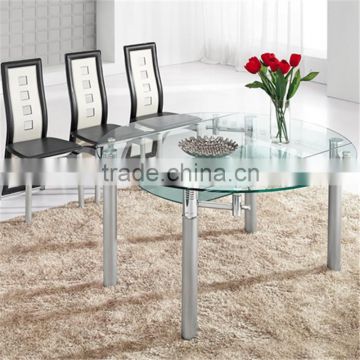 modern design clear glass teapoy table price