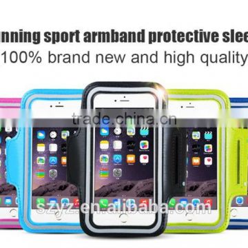 2016 New Arrival Hot Sale Rushed Sports Arm band Gym Running Lycra Fitness Armband Case Cover for iPhone 6 Samsung S6 5"