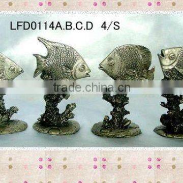 2012 crafts metal pewter fish sculpture statue