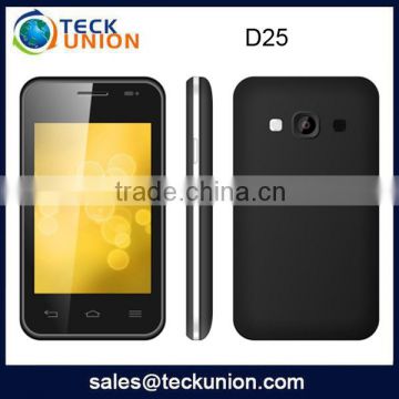 D25 3.5inch colorful unlocked new product phone 2016 with wifi