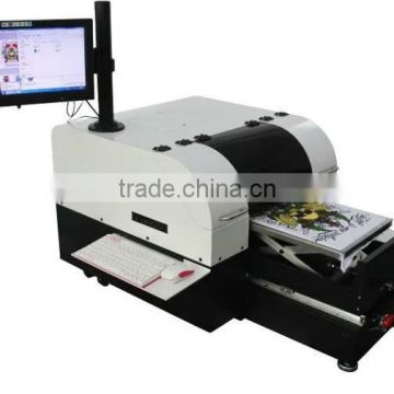 a3 /a4 digital flatbed t-shirt printer for textile ink