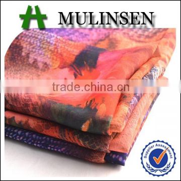 Shaoxing Textile Fashion 75D Woven Polyester Italian Digital Print Chiffon Fabric