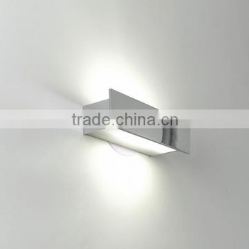 0814-15 Hotel rectangular anodized natural aluminum support Wall / Ceiling Light