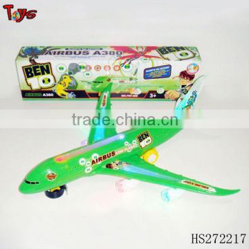 Plastic BEN10 A380 plane b/o toy