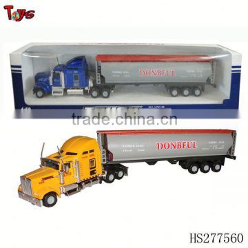 1:50 free wheels alloy container diecast model car