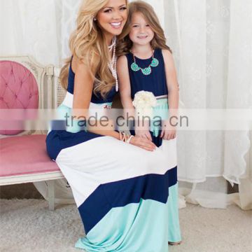 polyester spandex chevron mommy and me maxi dress