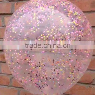 natural latex balloon within confetti /paper/foil baloon