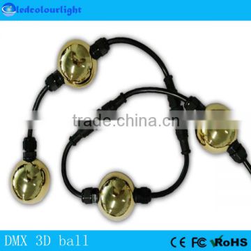 50mm DMX golden ceiling Chandelier string milk ws2811 ball light