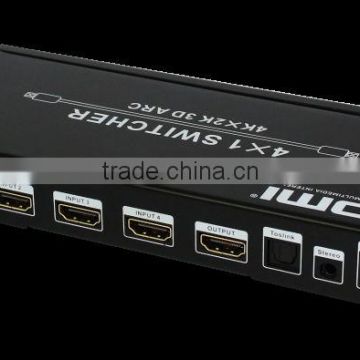 2014 ARC 1.4 HDMI switch 4by1 with IR
