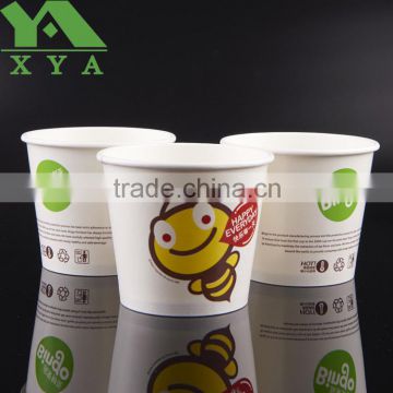 custom printed logo disposable yogurt milk paper cups