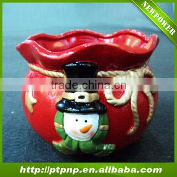 2015 ceramic Christmas planter pot