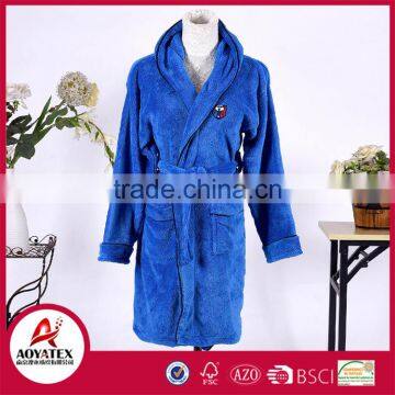 2017 Cheap coral fleece hooded baby fancy bathrobe