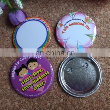 Hot sale custom blank button badge 58mm wholesale