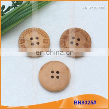 Natural Wooden Buttons for Garment BN8025