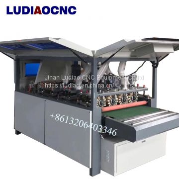 1300mm width wood sander brush machine for primer painting MDF sanding machine with 6 rollers