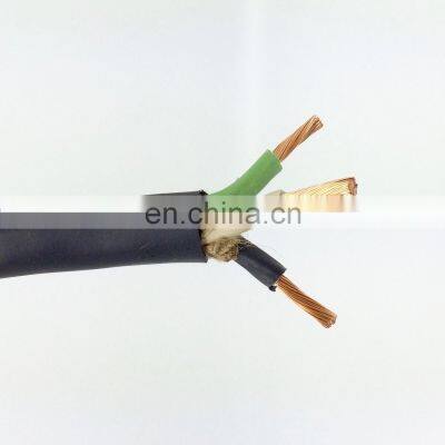 Flexible Pure Copper rubber insulated H07RN-F cable 3x1.5mm2